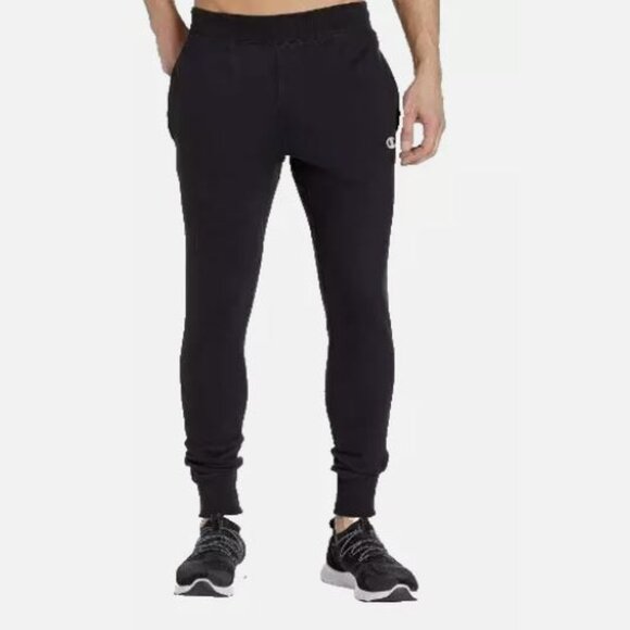 Champion Reverse Weave Sweatpants Joggers Men's Size Large Black Pre-owned - Picture 2 of 6